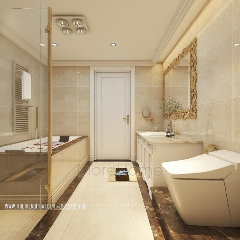 Đá ốp tủ lavabo cao cấp giúp gia chủ dễ dàng lau chùi vệ sinh hơn trong quá trình sử dụng Đá ốp lavabo