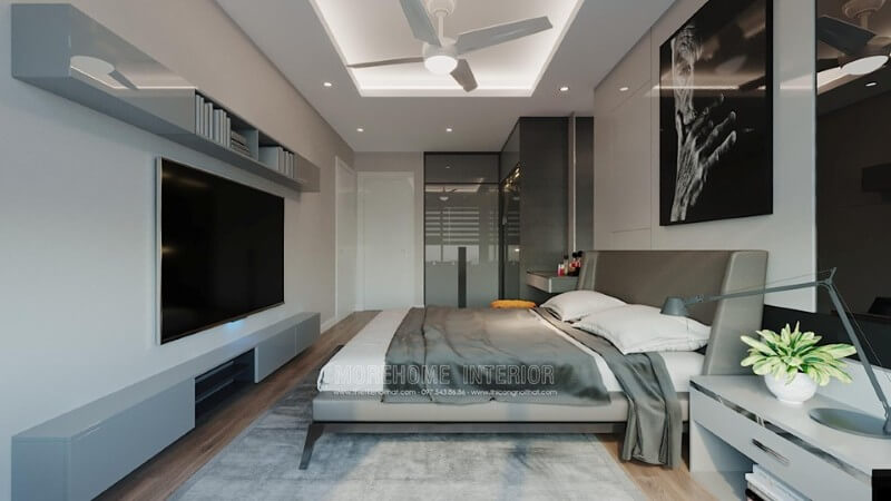 Thiết kế nội thất phòng ngủ bố mẹ phong cách hiện đại Mẫu nội thất chung cư đẹp