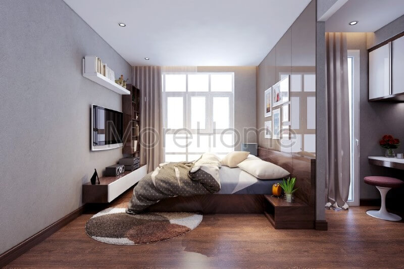 Không gian nội thất phòng ngủ chung cư đẹp và ấn tượng Mẫu thiết kế nội thất chung cư đẹp