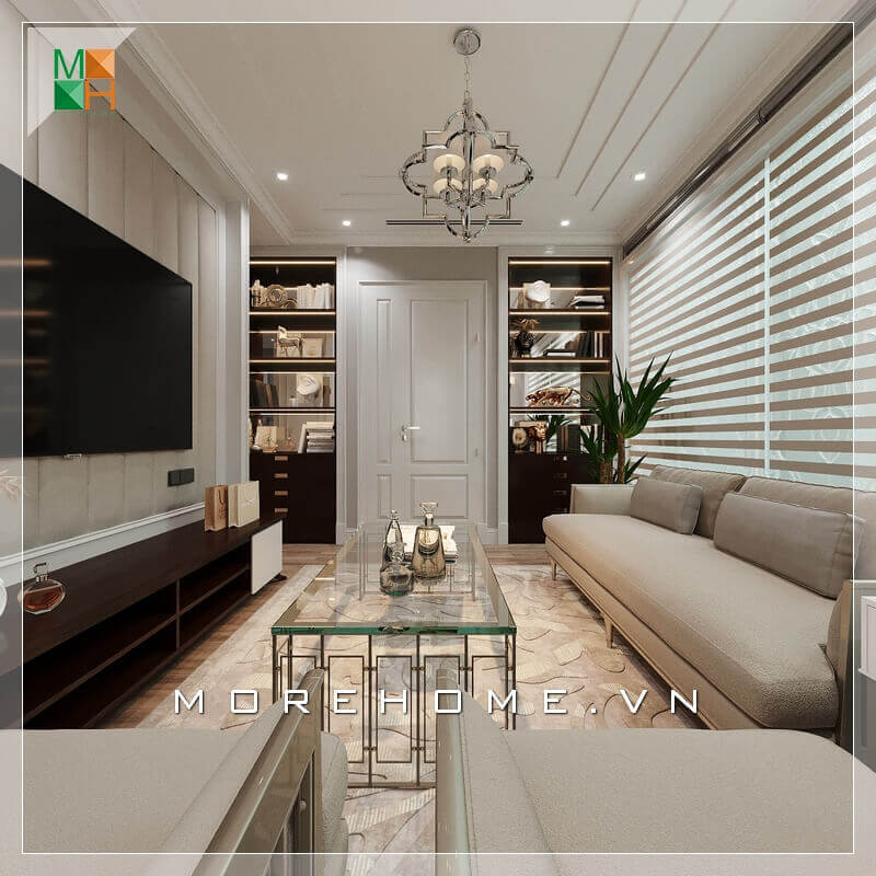 Morehome gợi ý cho bạn mẫu phòng khách mang âm hưởng độc đáo tạo nên một phong cách mới cho chung cư, nhà phố. Mẫu thiết kế phòng khách đẹp được lựa chọn nhiều nhất